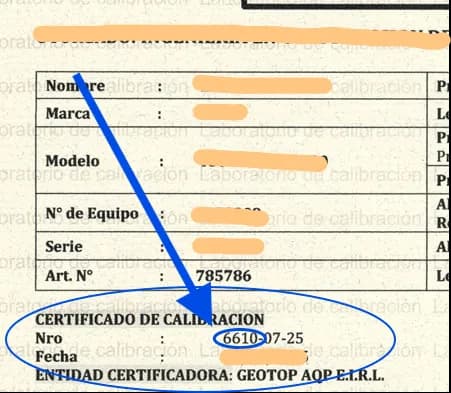Guía visual para encontrar el número de certificado
